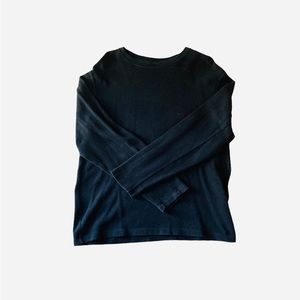 Banana Republic Long Sleeve Black Crew Neck